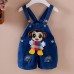 【12M-4Y】Kid Cartoon Denim Overalls(Only Overalls) - 9201