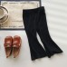 【18M-10Y】Girls Fashionable Solid Color Flared Pants