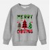 【12M-9Y】Kids Christmas Letter Print Cotton Stain Resistant Long Sleeve Sweatshirt