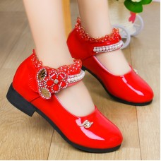 Girl Sweet Lace Pearl Hot Diamond Princess Shoes