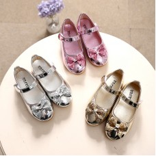 Girl Sequin Bow Knot Princess Shoes