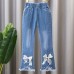 【2Y-9Y】Girl Fashion Blue Jeans